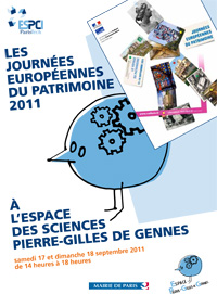 Couverture du programme des JEP 2011 à l'ESPGG Crédits : ESPCIParisTech